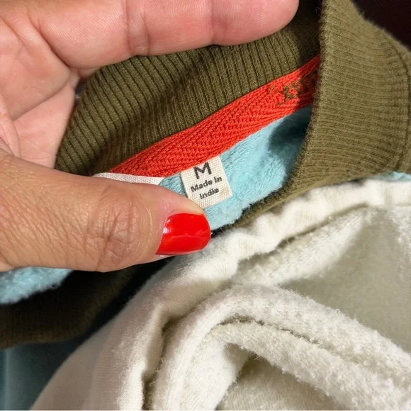 Cotopaxi MEDIUM Bandera Organic Cotton Sweatshirt Drawstring Hem Colorblock - Picture 7 of 11